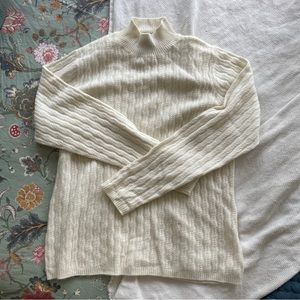 vintage charter club 100% cashmere mock neck sweater